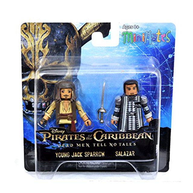 Piratas del Caribe Minimates Dead Men Tell No Tales Young Jack Sparrow & Salazar 2-Pack Minimates 699788823330