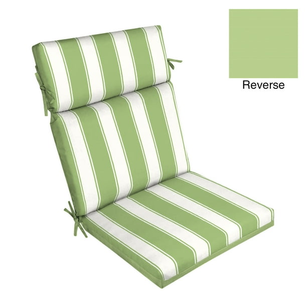 Better Homes Gardens Green Stripe 44 X 21 Outdoor Chair Cushion Walmart Com