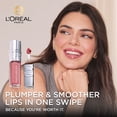 thumbnail image 3 of L’Oréal Paris Huile à Lèvres Teintée Plump Ambition, Brillant à lèvres repulpant, Léger picotement, Non collant, Hydratant, infusé d'acide hyaluronique, LATTE GLACÉ, 5 ml, 3 of 9
