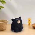 thumbnail image 3 of Dserhfy Wooden Bear Figurine Miniature Bear Statue Rustic Animal Tabletop Ornament for Bedroom Nursery Playroom Decor, 3 of 7