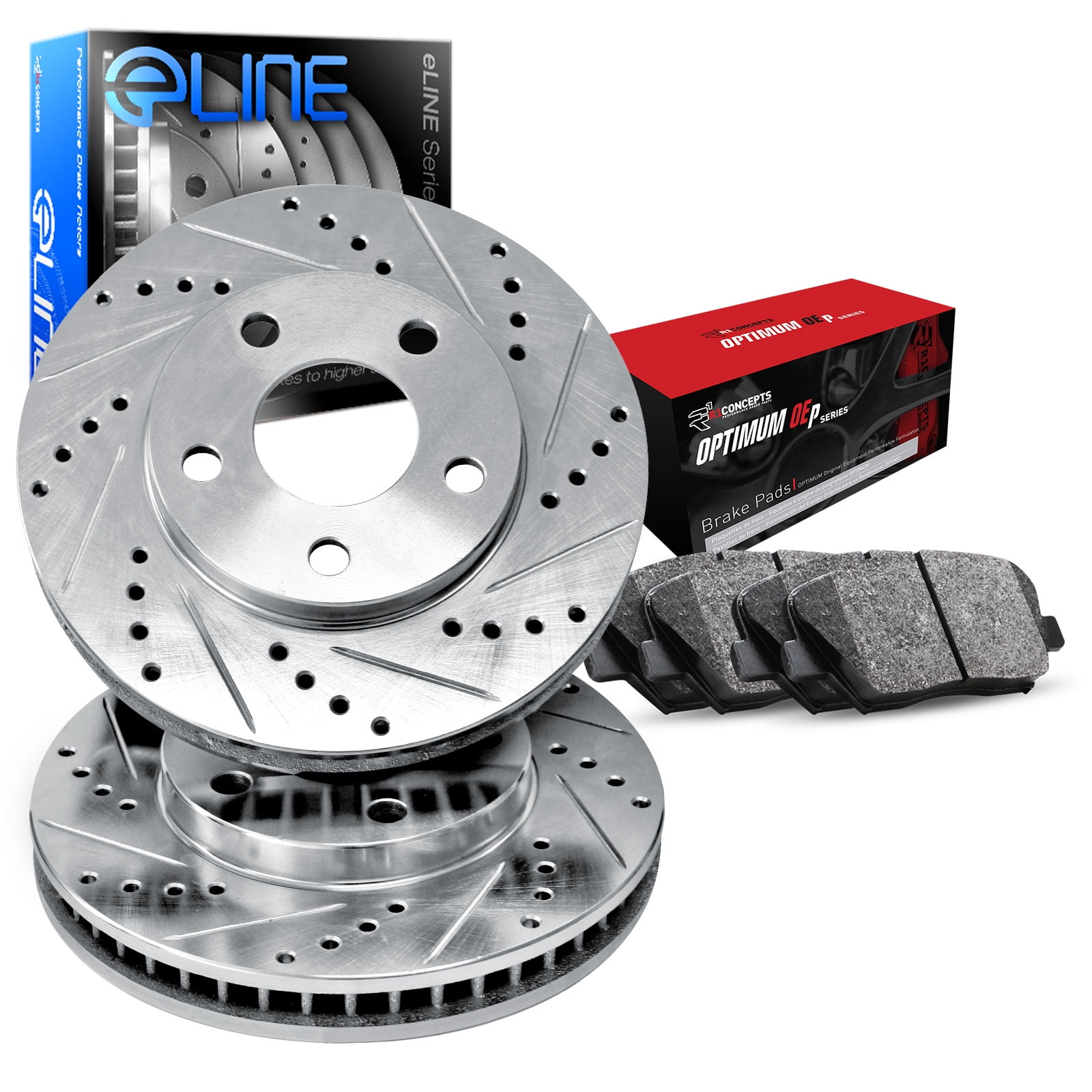 For 2002-2006 Ford Expedition Navigator Front+Rear Brake Rotors Ceramic Pads