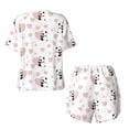 thumbnail image 5 of Kdxio Heart Panda Print Pajamas Sets for Women Short-Sleeved Pjs with Lounge Shorts Two Piece Sleepwear S-4XL, 5 of 9