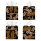 thumbnail image 2 of Fotbe Leopard Print Porta Pañuelos Decorativo de Cuero, Caja Cuadrada Moderna para Pañuelos Faciales, Organizador y Dispensador 5x5x5'', 2 of 7