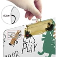 thumbnail image 4 of FMSHPON Roar Dino Let's Play Clipboard Hardboard Wood Nursing Clip Board and Pull for Standard A4 Letter 13x9 inches, 4 of 5