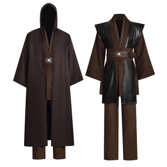 Disfraz Zngewcv, traje túnica Jedi Anakin para adulto, tamaño 3 XL