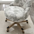 thumbnail image 3 of Linon Ragan Task Chairs with Adjustable Height and Swivel, 275 lb. Capacity, Off-White Floral, 3 of 10