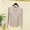 Beige, variant on Women'S Long Sleeve Pajama Top Casual Round Neck Pullover Sleepwear Modal Cotton Blend Tunic for Home Vacation