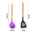 thumbnail image 2 of 2 Pc Silicone Cooking Utensils Set with Holder - Kitchen Gift Cookware Tools and Utensils Sets Silicone Wooden, 2 of 5