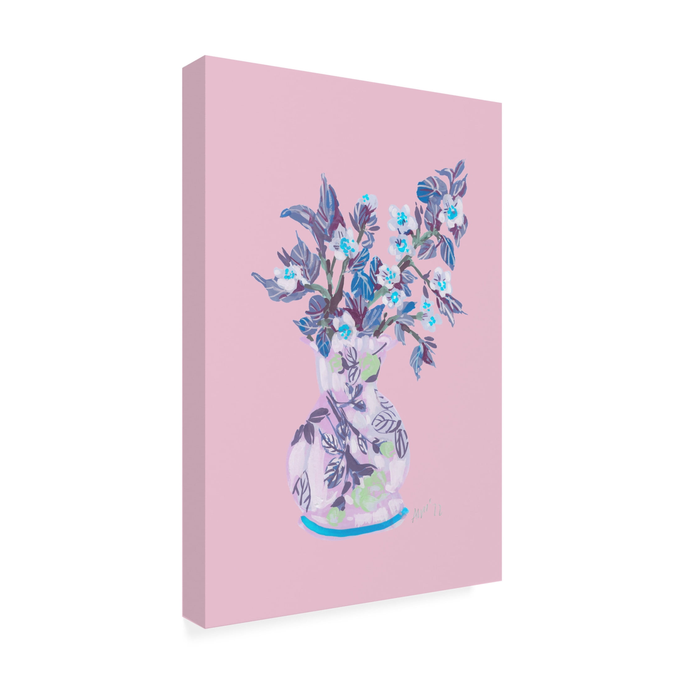 Trademark Fine Art Ania Zwara Apple Blossom Pink Canvas Wall Art
