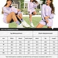 thumbnail image 6 of Avidlove Knit Pajama Set for Women Long Sleeve Floral Tops and Shorts Lounge Set with Pocket 2 Piece Matching Outfits Casual Sweater Sets Sleepwear, 6 of 8