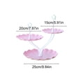 thumbnail image 3 of EGNMCR Organization and Storage, Storage Bins, Storage Containers Multi-layer Candy Wedding Ktv Living Room Fruit Dry Fruit Refreshment Three-layer Fruit P lastic Storage Tray, 3 of 6