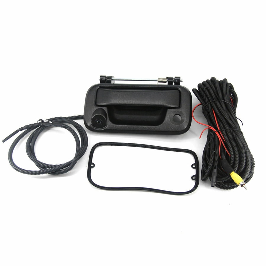 Black Tailgate Handle w/ Rear View Camera & Wire Harness For Ford F150