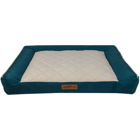 Vibrant Life Deluxe Cooling Couch Bed  28  x 38  x 6   Teal