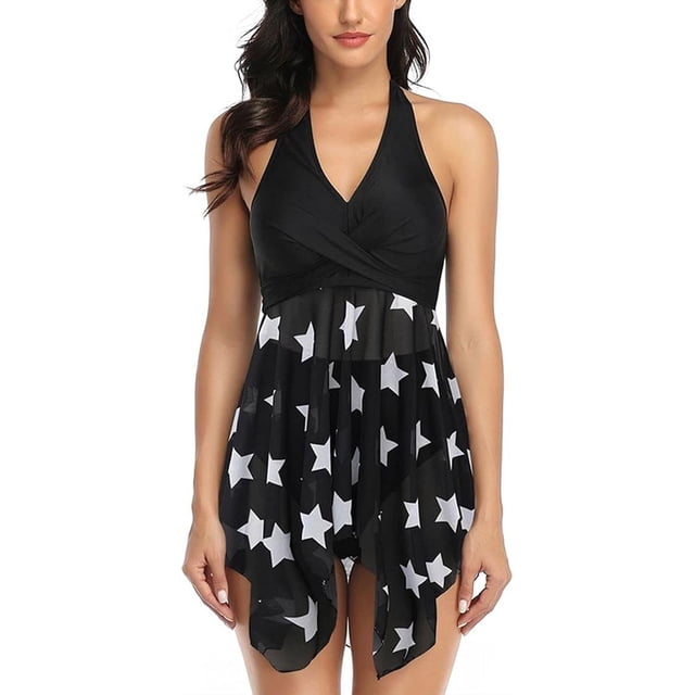 Trajes de baño sexys para mujer, tankini de malla de dos piezas, traje de baño ligero de secado rápido con pantalones cortos