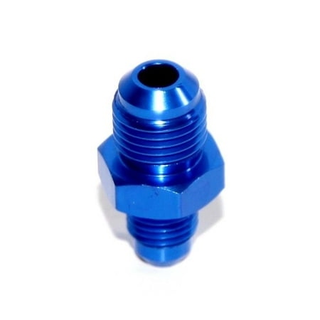 - BLUE AN4 4AN TO AN6 6AN Male Thread Straight Aluminum Anodized Fitting Adapter