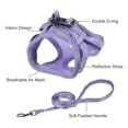thumbnail image 2 of Unique Bargains 1 Set Dog Harness and Leash Combo Escape Proof No Pull Vest Harness for Small to Medium Dogs Purple XS, 2 of 7