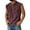 Brown |#5, variant on Sleeveless Shirts for Men, Men's Retro Stand Collar Casual Pocket Solid Color Sleeveless Henley Shirt Dark Green 2XL