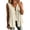 #185-Khaki, variant on Craaazy Womens Sleeveless Tank Tops Plus Size, Solid Color Loose V Neck Cotton Linen Sleeveless Button Down Shirts, Eyelet Detail Sleeveless Tops for Women Daily Street & Office Wear