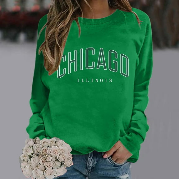 New Women's Printed Round Neck Pullover Street Long Sleeve Pullover Hoodie Light Zip Hoodie Women Juniors Fall Clothes Juniors Sweatshirts Pullover Crop Sweatshirts Women Full Hoodie 2 Peaces Set