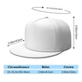 thumbnail image 5 of Custom Printed Flat Baseball Cap – Adjustable Snapback Hat with Flat Bill, Breathable and Durable, Personalized Design for Sports, Travel & Daily Wear, 5 of 6