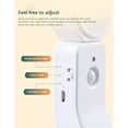 thumbnail image 4 of Billuyoard Luz nocturna de plástico, práctica lámpara giratoria autoadhesiva con carga USB sin perforaciones, herramienta de iluminación para baño, Electrodomésticos Tipo 1 Luz cálida Billuyoard HA028255-02B, 4 of 6