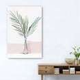thumbnail image 4 of 36" Pretty Green Foliage Pink Canvas Wall Art, 4 of 5