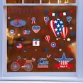 thumbnail image 4 of Dengmore Patriotic Red White Blue Decals 104pcs DIY Sticker Bunting Glass Window Sticker, 4 of 9
