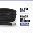 thumbnail image 2 of Roughneck Antistatic Grounded Fuel Hose for 12V or 110V Pumps, 3/4in. x 20ft., 2 of 3