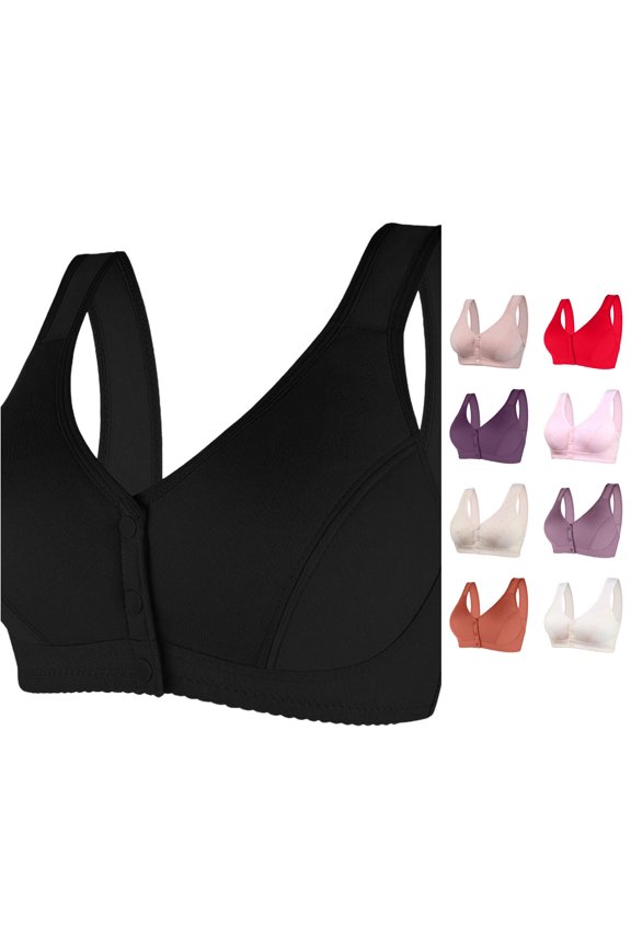 Women's Comfortable Transparent Shoulder Strap Cordless Backless Bra with Convertible Straps, Size 46