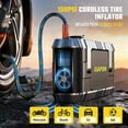 thumbnail image 2 of AVAPOW Car Jump Starter & Air Compressor, 2000A Peak Current for Gas and Diesel Engines, 150PSI Auto Shut-Off Tire Inflator, Power Bank + LED Emergency Light, Portable Highway Savior, 2 of 9