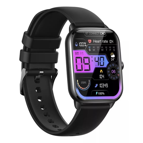 Reloj Smart watch Kt65 Fralugio Hr Bp Spo2 Full Touch 1.92 Pulgadas Negro Fralugio Sport