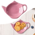 thumbnail image 1 of Teapot Shaped Tea Bag Holder Creative Ceramic Teabag Caddy Dish for Tea Time Organization Countertop Table Use Elegant Kitchen Tea Accessory,tea accessories,C,1PC, 1 of 10