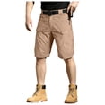 thumbnail image 6 of LWavelet Men's Hiking Cargo Shorts Quick Dry Lightweight Tactical Work Shorts with Pockets(No Belt),Khaki XL, 6 of 6
