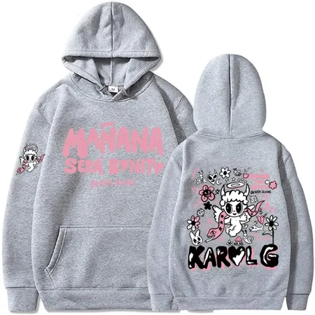 Karol G Bichota Hoodies Men Women Hip Hop Streetwear Pullover Karol G Manana Sera Bonito Long Sleeve Sweatshirts Clothes Top