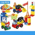 thumbnail image 1 of La escena urbana de partículas grandes y el bloque de construcción de automóviles en constante cambio son compatibles con el juguete Diy que ambos, 1 of 2