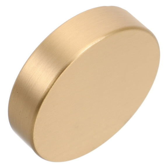 Hemoton Antique Design Brass Paperweight Block Round Paper Weight Office Desk Paperweight For Calligraphy And Painting Office Desk Accessory