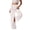 Beige, variant on Staron Women's Casual Pants Wide Leg Linen Cotton Comfortable Lounge Pants with Pockets Ankle-Length Relaxed Home Wear, White XL