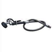 T&S Brass - Spray Assembly, 44'' Flex Stainless Steel Hose, Self-Closing Angled Spray Valve