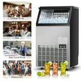 thumbnail image 2 of Costway Built-In Stainless Steel Commercial 110Lbs/24H Ice Maker Portable Ice Machine, 2 of 10