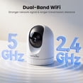 thumbnail image 2 of WANSVIEW 2.4G&5G WiFi Indoor Camera, 3K Cameras for Home Security, 360°Security Camera for Baby monitor/Pet camera with Auto Tracking & 24/7 Recording, 2 of 9
