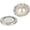 A-Round Pearl（Flat）, variant on Wholesale 24 count 16MM  Metal Clear Rhinestone Glass Buttons Supplies Bulk for Craft (Shank)