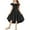 Black, variant on Arshiner Girls Summer Black Formal Dress with Pockets 4-12 Years