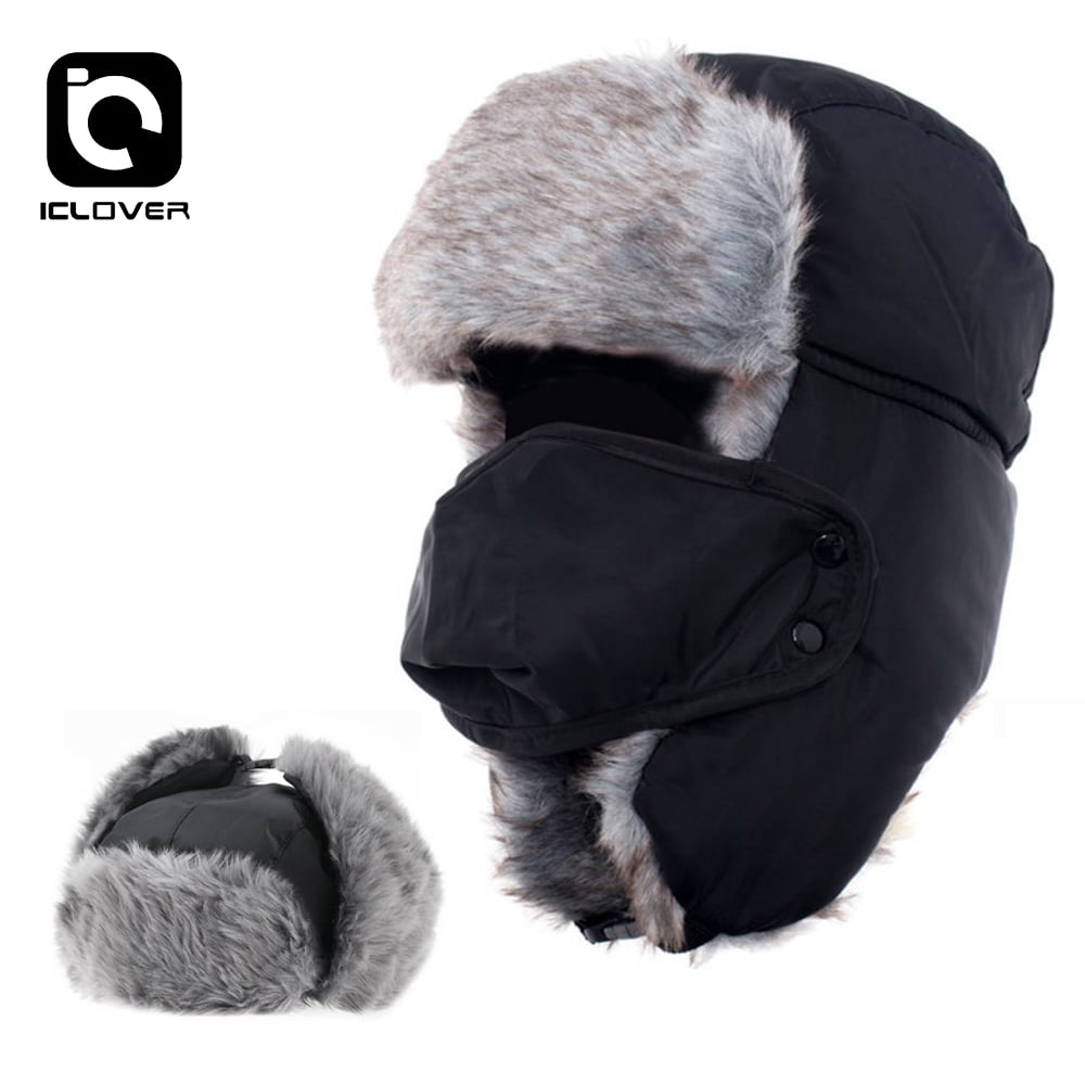 ROCK BROS Trapper Hat for Men Winter Trooper Hat with Ear Flaps Cold Weather Windproof Trapper Hat