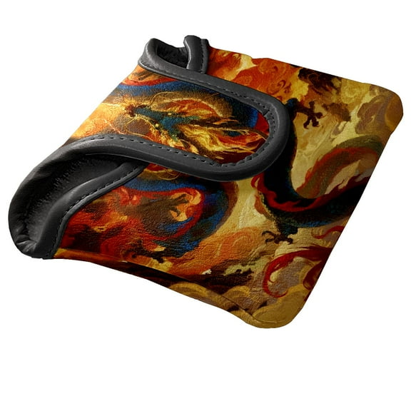 Golf Club Head Cover Waterproof Leather Golf Accessories HeadCovers Set Driver Headcover for Women Men Dragonfly Collection