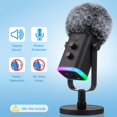 thumbnail image 3 of Micrófono Furry Windscreen para Blue Yeti ZealSound K66, 3 of 7