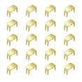 thumbnail image 1 of Unique Bargains 20Pack Zipper Stoppers, #3 Top & Bottom Stops for Rescue Repair, Gold Tone, 1 of 6