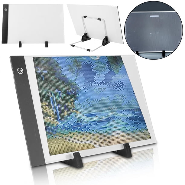 Tablero De Dibujo, Herramientas De Pintura De Diamantes LED De Luz LED Sin Deslizamiento, Industria De Animación Ultra Delgada De 6 Piezas Para Caligrafía Y Pintura