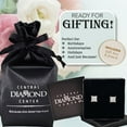 thumbnail image 7 of Central Diamond Center 14K Gold Posts & Sterling Silver Princess Cut CZ Stud Earrings Made with Swarovski Zirconia - 5.0mm 1.50cttw - Yellow Gold Plated, 7 of 7