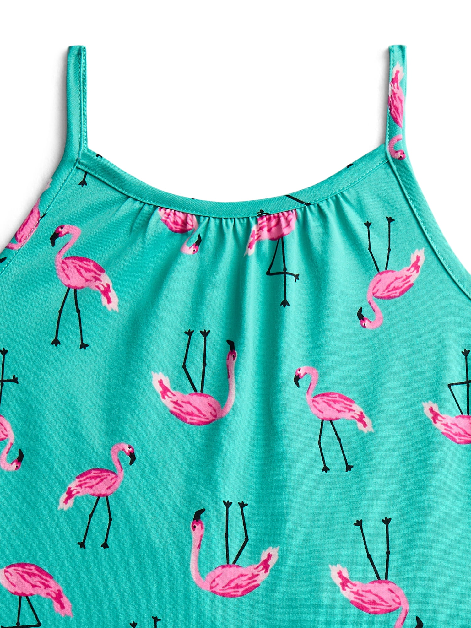 Wonder Nation Girls Tank Top and Shorts Pajama Set, 2-Piece, Sizes 4-18