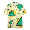 thumbnail image 5 of 80s Disco Outfit Hipster Free Hawaiian Shirt for Men - Retro 80s Style Short Sleeve Button Down Casual Cuban Shirts for Men Boys, 5 of 5